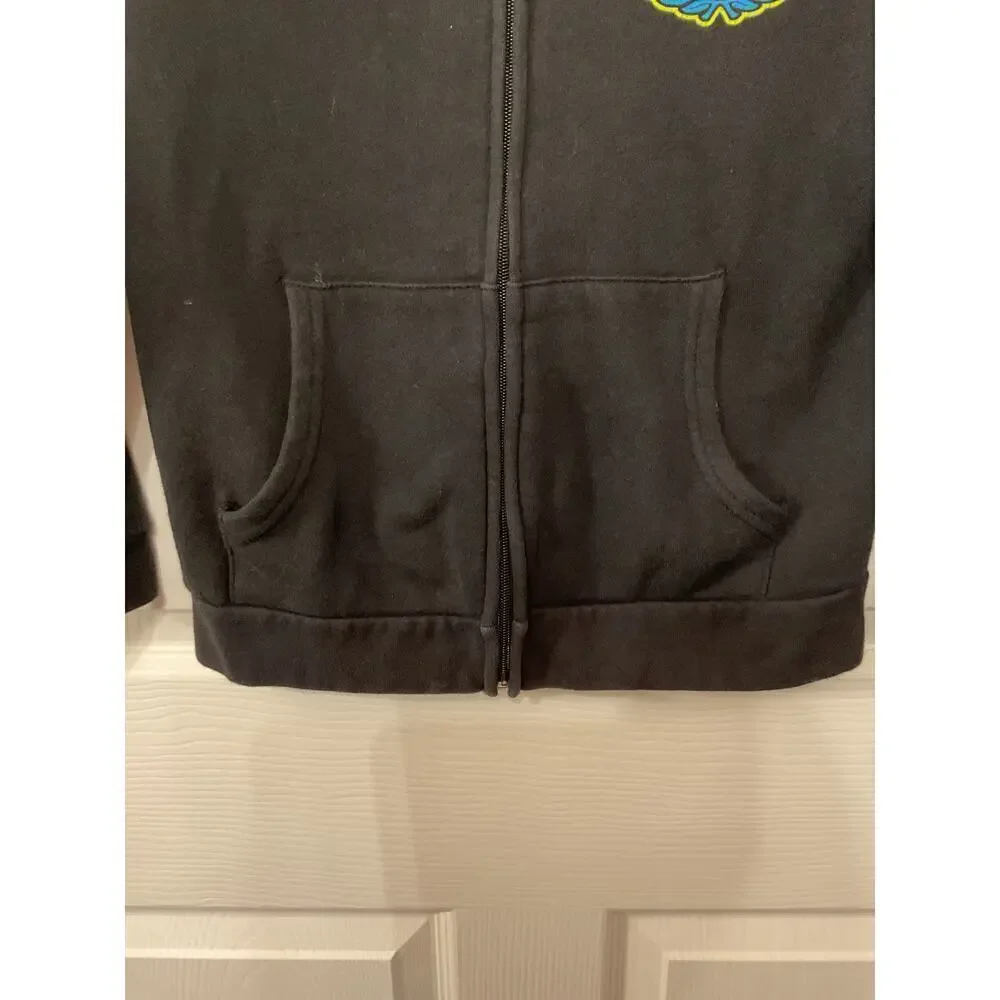 Dixxon Black Youth Skater Zip-Up Hoodie, 12